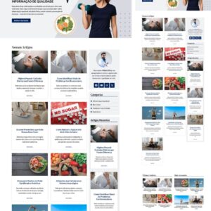 Template de Blog de Saúde